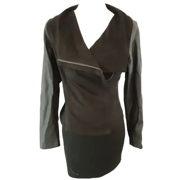 Romeo & Juliet Couture Faux Leather Moto Style Jacket EUC - Picture 5 of 10